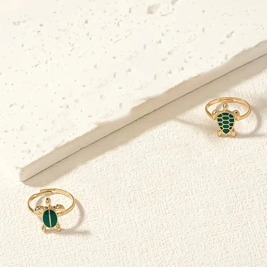 Tide Treasures Ocean Turtle Ring