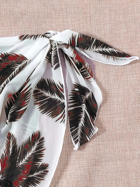 Scarlet Wave Ruffle Bikini Set